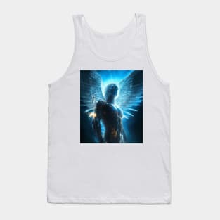 Funny Sayings Guardian Tech Angel Graphic Humor Original Artwork Silly Gift Idea Tank Top